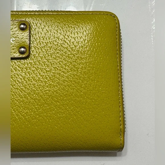 Kate Spade Chartreuse Zip Around Wallet - Picture 4 of 4